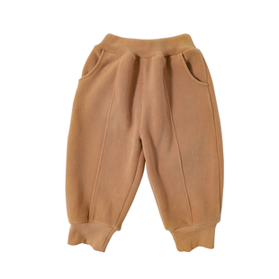 夏生 摇粒绒颗粒绒束脚裤 男女童裤子儿童卫裤休闲裤宝宝长裤春秋