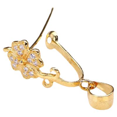 s925纯银平安扣夹扣大小号银饰