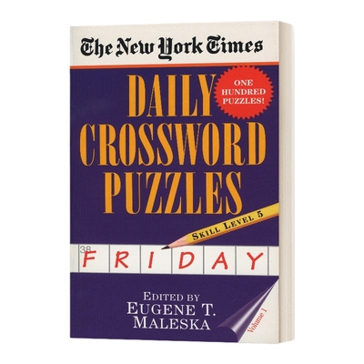 英文原版 The New York Times Daily Crossword Puzzles 纽约时报每日填字游戏 卷一 英文版 进口英语原版书籍