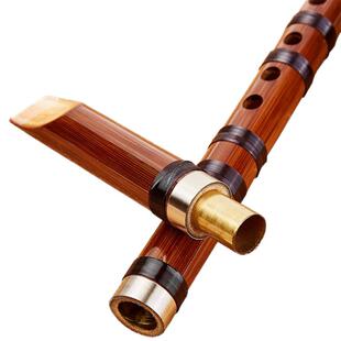 鸣声精制竖笛6孔葫芦笛苦竹笛成人儿童学生初学笛子F调乐器直笛