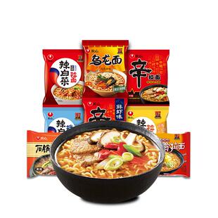 农心辛拉面5连包辣白菜拌面韩式炸酱面泡面速食食品方便懒人食品