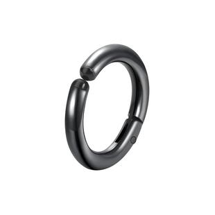 黑色耳夹男生高级感简约百搭银色耳圈女男士耳夹式耳环无耳洞耳饰