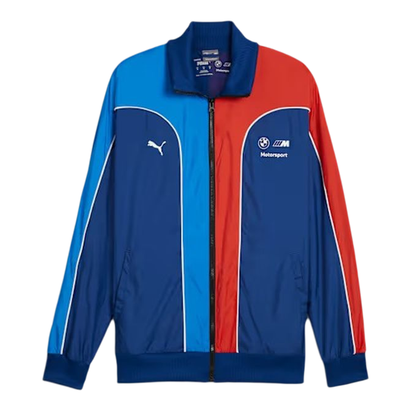 PUMA/彪马男士外套夹克赛车服BMW M宝马联名款蓝色轻薄立领春秋季