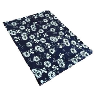 乌镇蓝印花布料工艺品纯棉蓝花布民族中国风仿蜡染加厚碎花面桌布