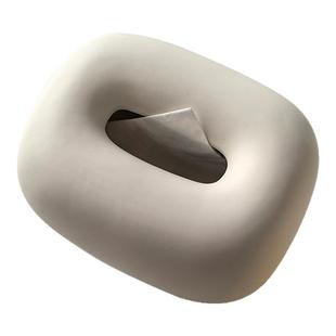 态生活 ins奶油风陶瓷纸巾盒家用客厅茶几个性高颜值抽纸盒装饰品