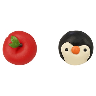 糖小条陈郎企鹅苹果贝果面包迷你微缩模型食玩blythe娃用场景道具