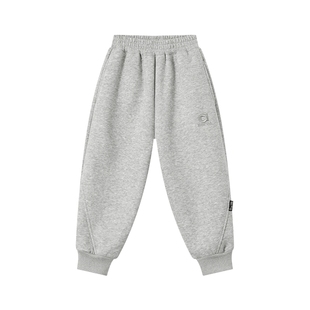 多多家男童卫裤加绒2025秋冬新款冬装儿童运动裤刺绣保暖长裤子潮