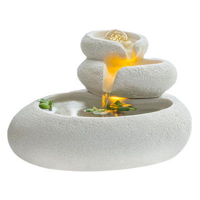 风水轮石头招财摆件室内玄关桌面