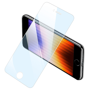 适用苹果se3钢化膜高清全屏覆盖iphonese3手机贴膜护眼抗蓝光iponese3防摔防爆保护se三防指纹无白边玻璃屏保