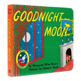 进口英文版原版 Goodnight Moon 晚安月亮 月亮晚安吴敏兰廖彩杏书单儿童推荐绘本低幼宝宝英语启蒙经典睡前故事纸板书