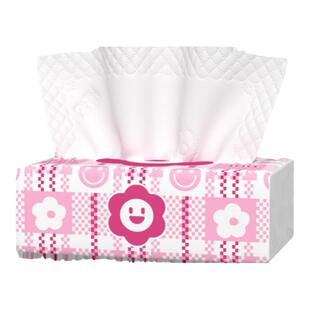 漫花餐巾纸抽纸家用实惠装面巾纸学生暑假擦手旅行卫生纸巾