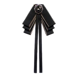 领花女JK制服日本领结服装配饰毛衣衬衫百搭黑白飘带蝴蝶结领带