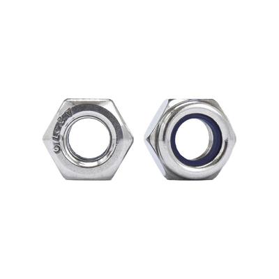 304不锈钢尼龙防松锁紧螺母
