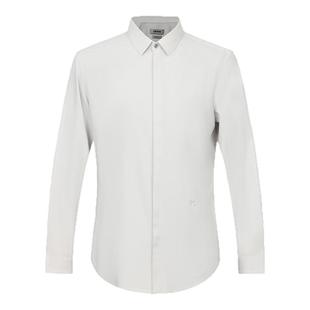 迪柯尼高端商务男装秋季新品简约暗门襟易打理长袖正装衬衫