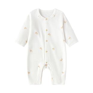 babylove婴儿连体衣春夏宝宝哈衣爬服莫代尔棉弹力衣服拾穗集