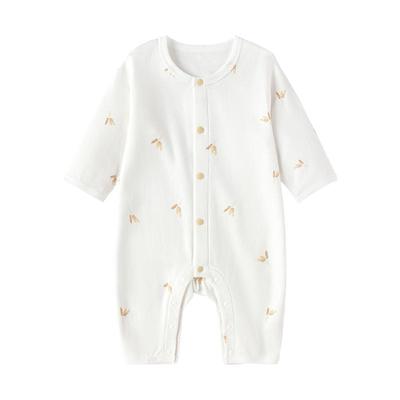 babylove婴儿连体衣春秋季宝宝哈衣爬服莫代尔棉弹力衣服拾穗集