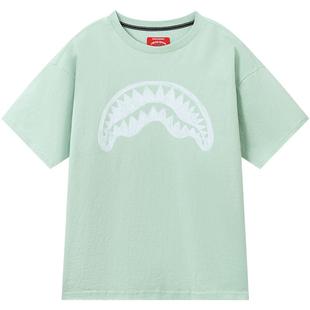 SprayGround鲨鱼嘴2026夏季涂鸦印花短袖T恤男女情侣宽松体恤上衣