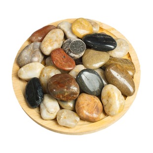 鹅卵石雨花石原石天然花盆栽鱼缸装饰鹅软石子庭院铺路五彩小石头