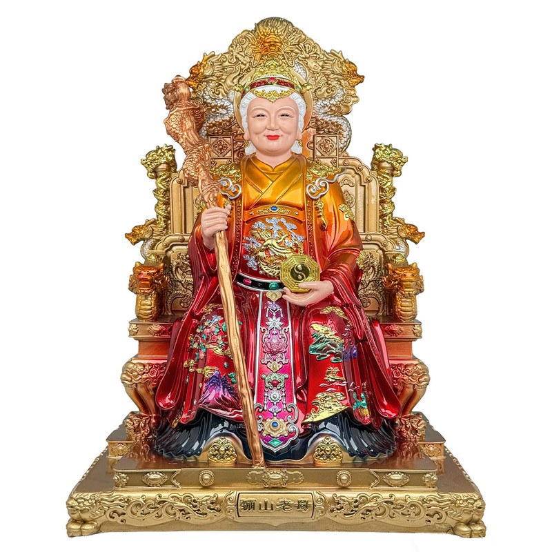 树脂手工骊山老母泰山奶奶摆件