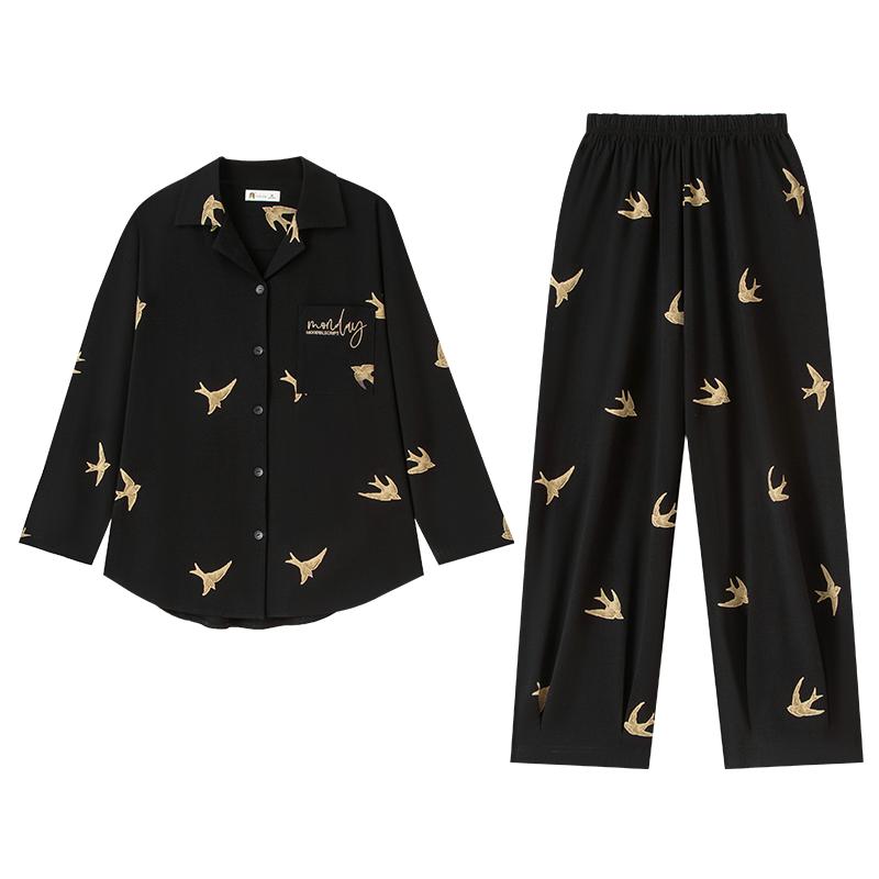 妮狄娅春秋季宽松休闲家居服套装
