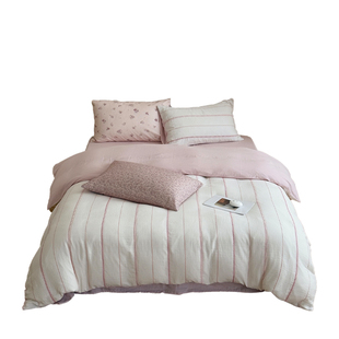 Tender|法式少女ins纯棉双层纱四件套全棉秋冬小清新床单床上用品