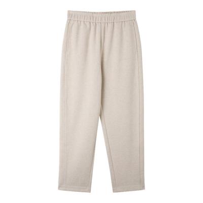 OTT【商场同款】冬季新款宽松百搭针织锥形运动松紧腰休闲裤女