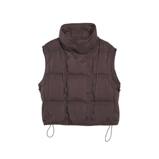 ZOLLE因为文艺风90鹅绒叠穿搭配层次设计感羽绒马甲女25秋冬新品