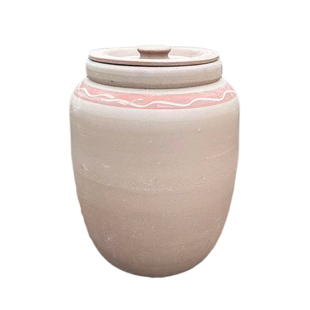 无釉土陶米罐老式家用米缸陶瓷储米罐防潮防虫土陶茶叶罐密封罐子