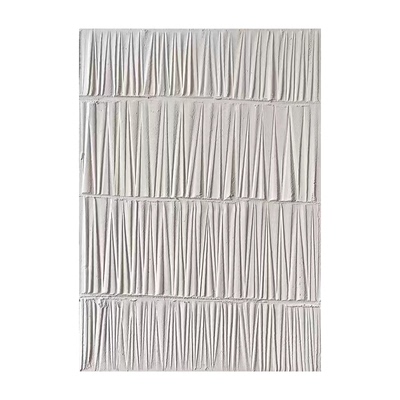 HW.paint原创木雕《戈达瓦里》抽象立体实物诧寂风油画装饰画挂画