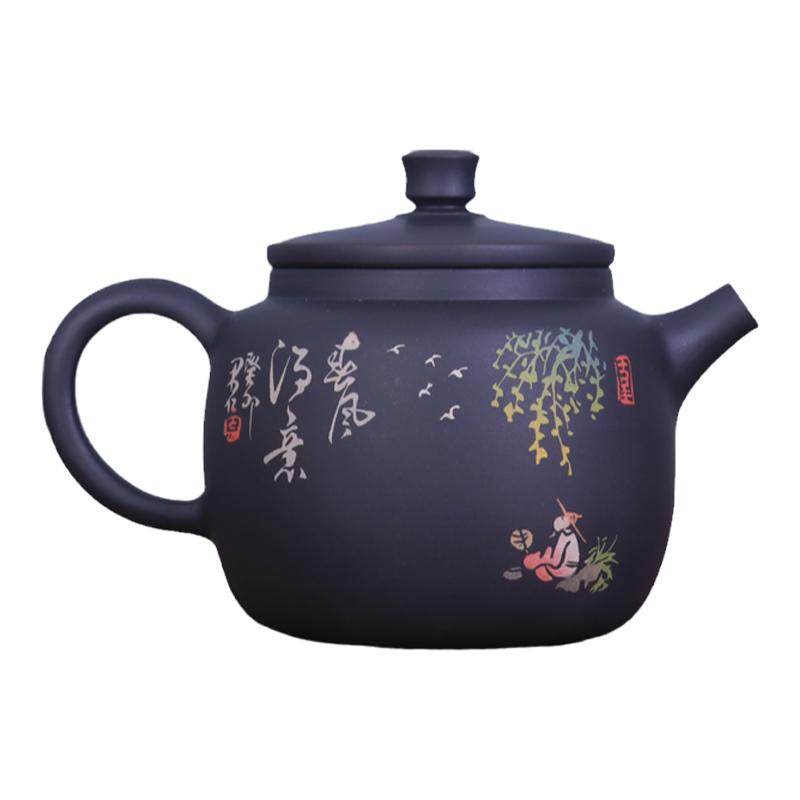 建水紫陶茶具茶壶普洱泡茶壶