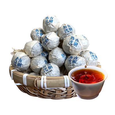 乾景昌2010年新班章普洱熟茶龙珠