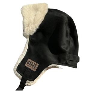 Deepsea深海双层加厚护耳保暖男女雷锋帽子男女冬季骑车抗寒冷帽