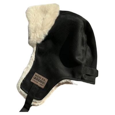 雷锋帽骑车冬季护耳双层加厚