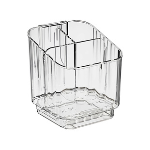 浴室带分格置物架卫生间免打孔牙刷牙膏收纳盒壁挂洗漱用品收纳架