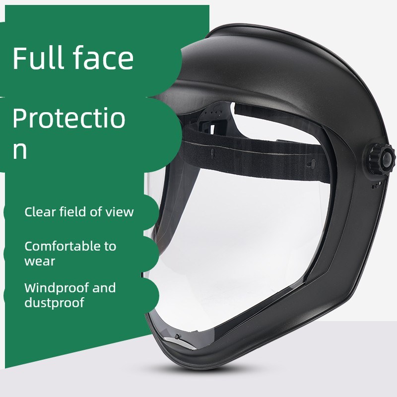 高透明防护面罩高清全脸防雾粉尘打磨切割头罩喷药打农药面屏面具