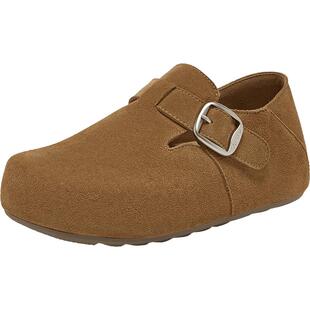 【芒果慕斯】百思图25秋季新款复古全包勃肯鞋厚底增高懒人女单鞋