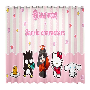 儿童玉桂狗窗帘遮光2026新款卡通图案女孩房间卧室公主风隔音飘窗