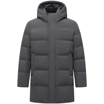 坦博尔25春季新款男款防寒蓄热保暖百搭全能款经典连帽舒适羽绒服