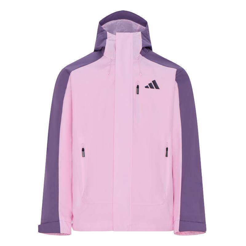 拒水休闲运动抓绒内胆三合一夹克外套男女秋冬新款adidas阿迪达斯