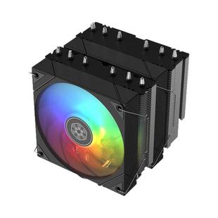 SliverStone银昕FM620双塔双风扇六热管风冷CPU散热器全平台ARGB