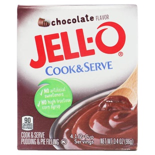 （临期）美国进口JELLO杰乐多种口味甜品果冻布丁粉Pudding pow