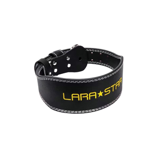 劳拉之星健身牛皮腰带男护腰带深蹲硬拉护腰女训练举重力量牛皮护