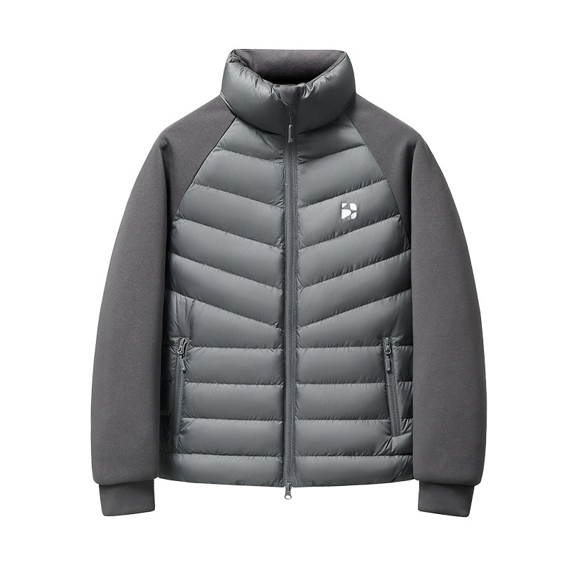 雅鹿立领排骨羽绒服秋冬保暖90绒