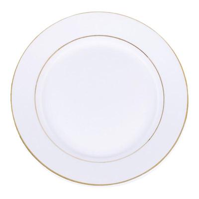 金边早餐盘圆形西餐家用碟子菜盘