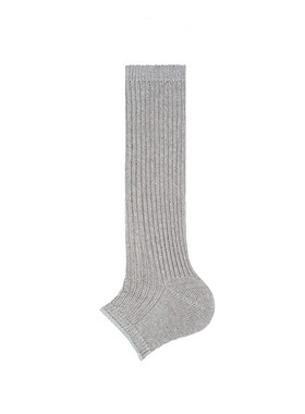 Beeff84knit粗针袜套静灰色