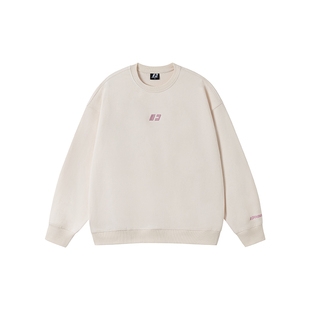 FORNINES重磅毛圈卫衣男女潮牌内搭长袖上衣春秋款宽松圆领打底衫