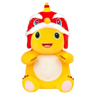 正版多爱龙年吉祥物小奶龙公仔毛绒玩具恐龙儿童送男女孩生日礼物