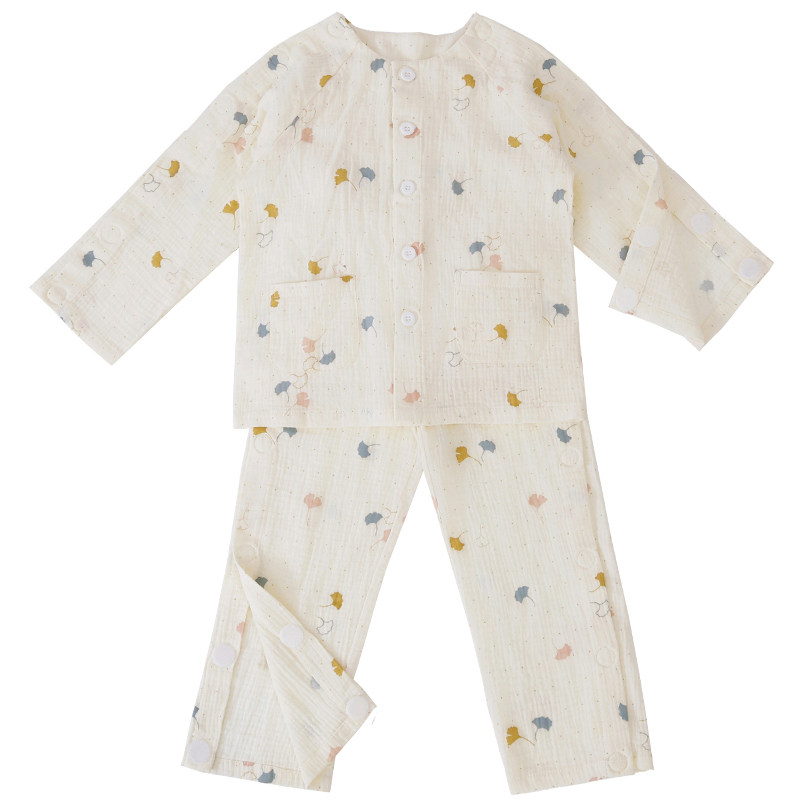 儿童骨折专用衣服手臂受伤小孩胳膊打石膏住院易穿脱护理服全棉