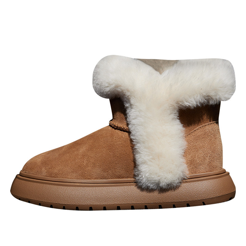 Le' Murmure 澳大利亚·皮毛一体保暖羊毛经典真皮手工雪地靴女冬