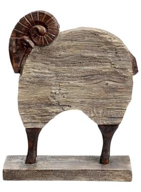 可爱黑脸绵羊装饰摆件门挡